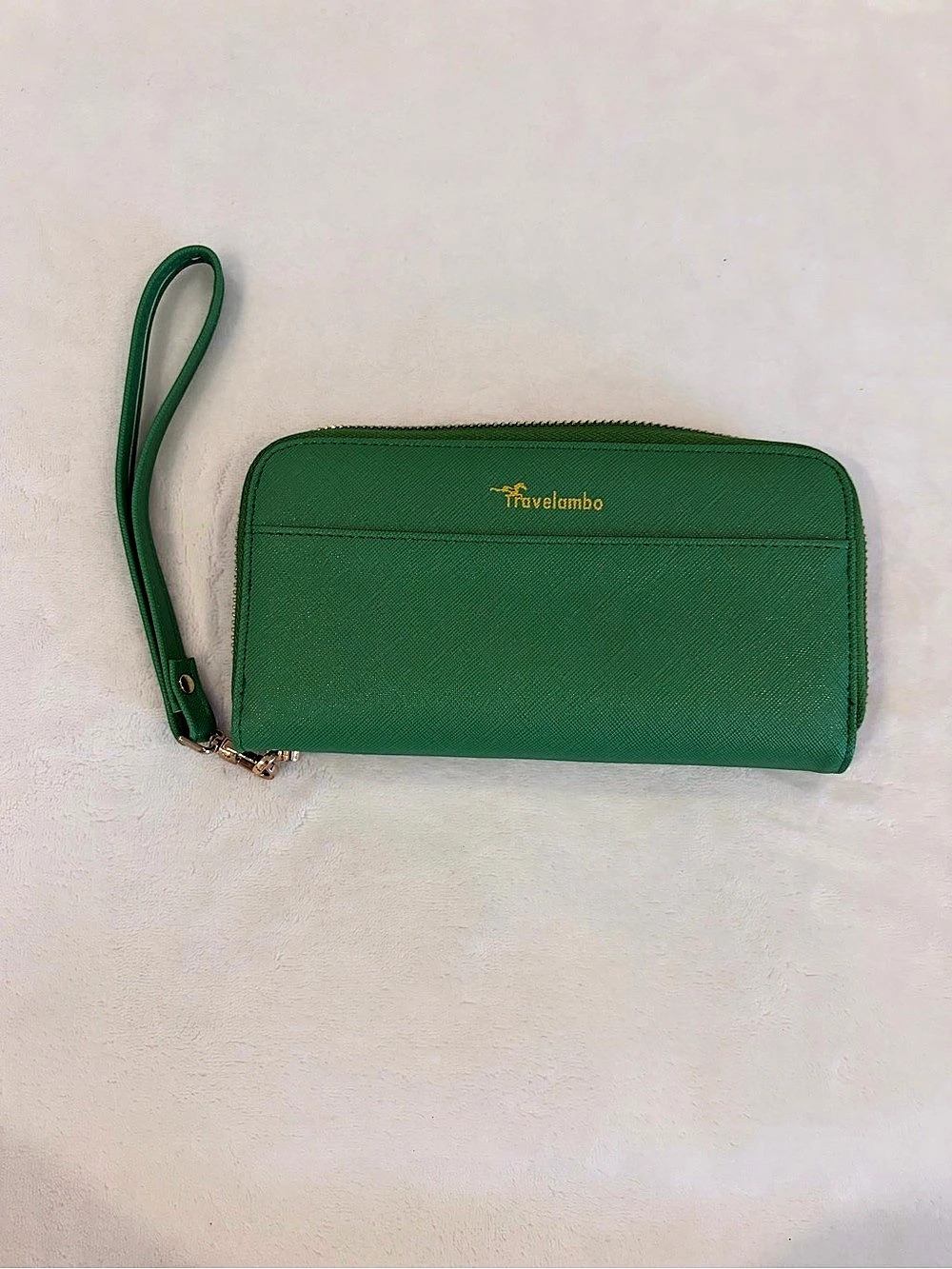 Travelambo Zip Around Wristlet Wallet Green